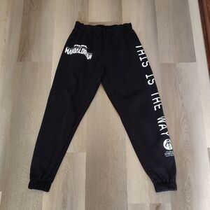 Star Wars Black Jogger Sweatpants with Graphic Design